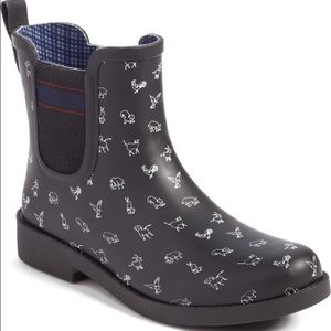 Ellen Degeneres Wallita Rain Boot Black 10